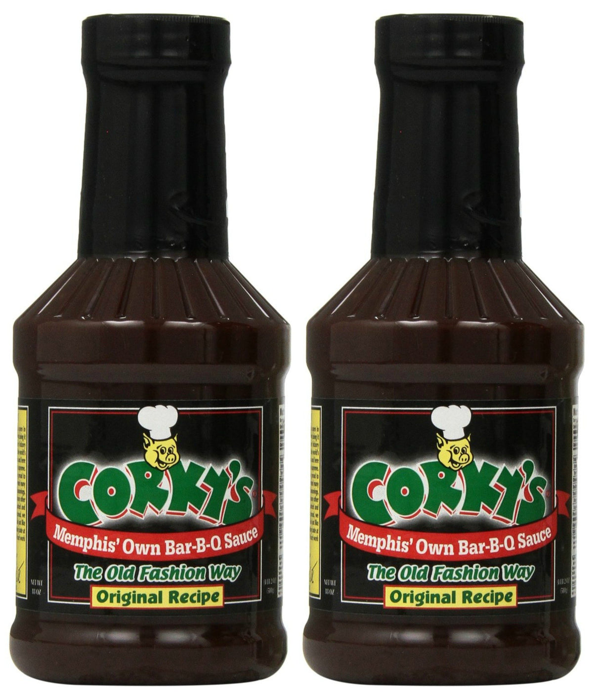 Corky's Memphis Original BBQ sauce bottle front view for grilling inspiration
