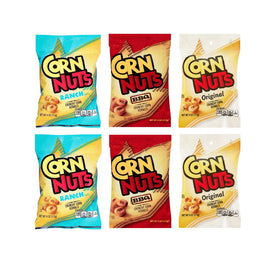 Corn Nuts Classic Flavors six-pack front for convenient snacking.