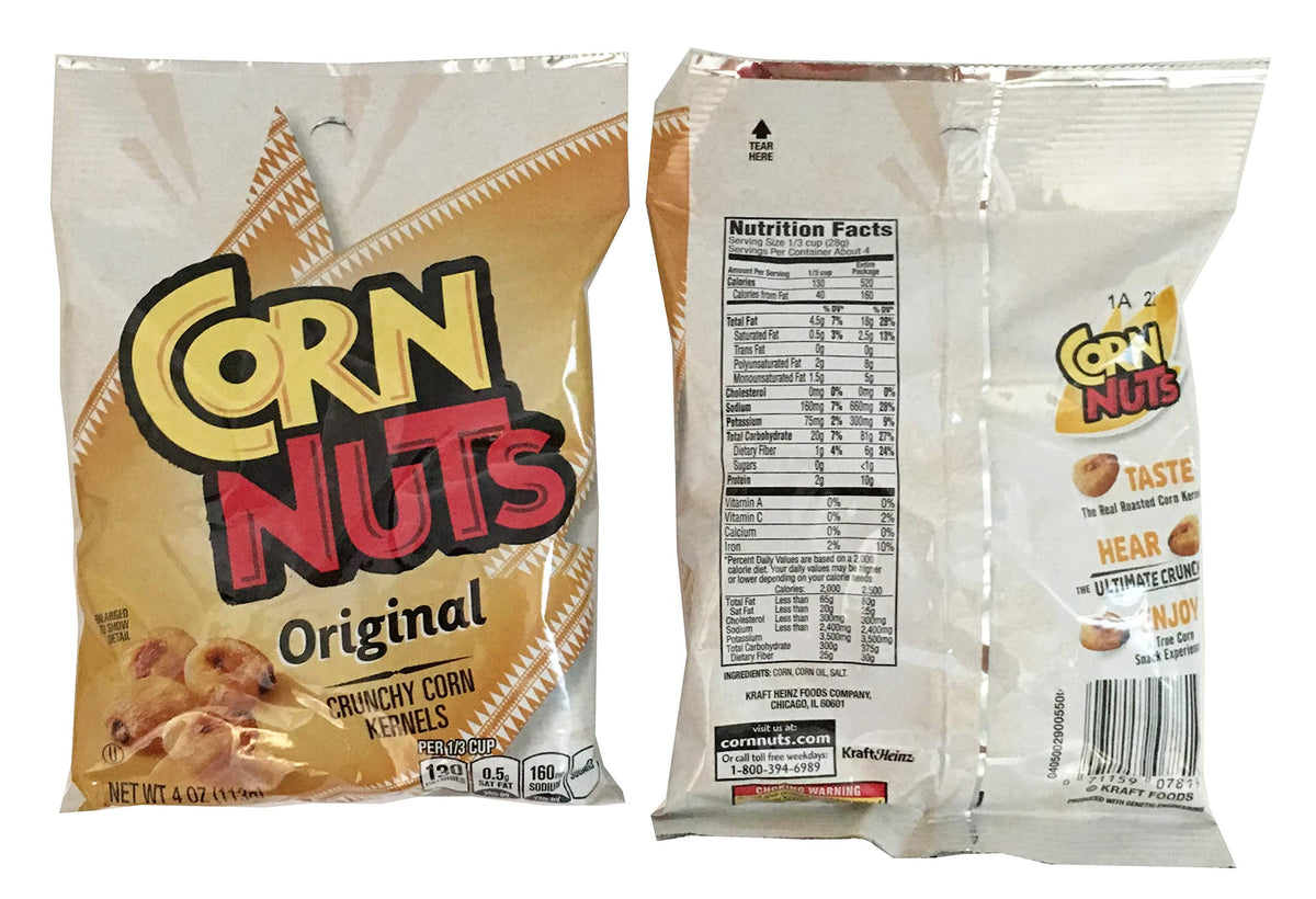 Corn Nuts Classic Flavors variety pack with Original, BBQ, and Ranch.