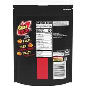 Corn Nuts Loaded Taco bag closeup highlighting bold garlic and lime flavors.