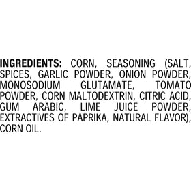 Corn Nuts Loaded Taco flavor closeup showcases garlic and lime notes for bold snacking.