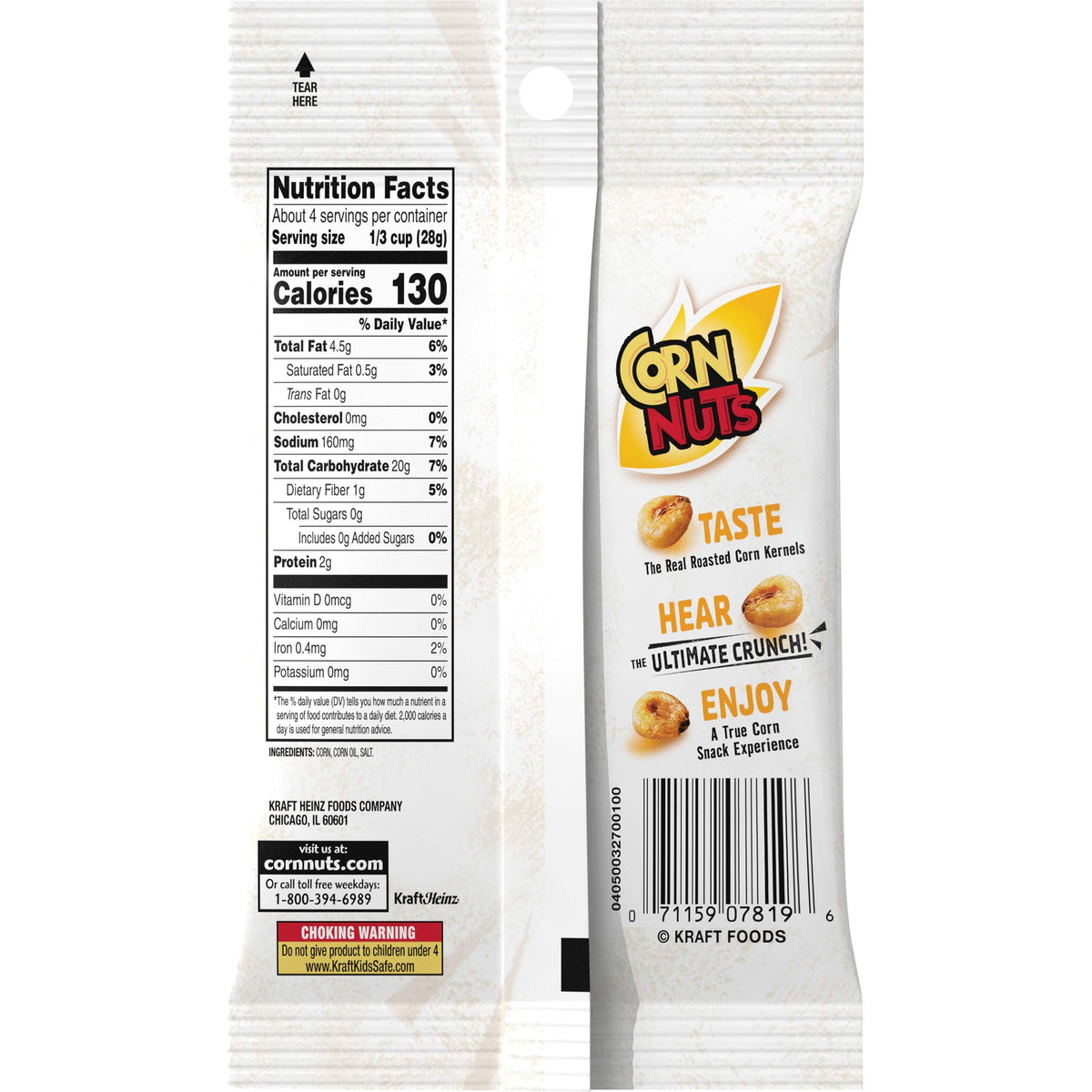 Corn Nuts Original flavor 4oz bag classic crave-worthy crunch