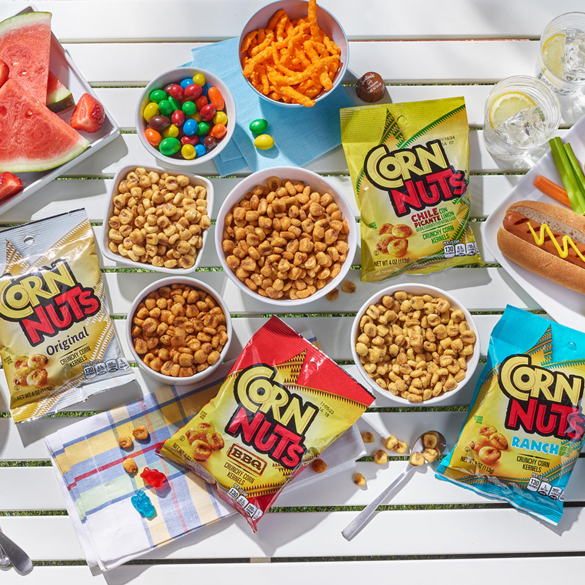 Corn Nuts Spicy Chile Lime desk snack for midday cravings.