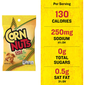 Corn Nuts Spicy Chile Lime snack box display ideal for sharing.