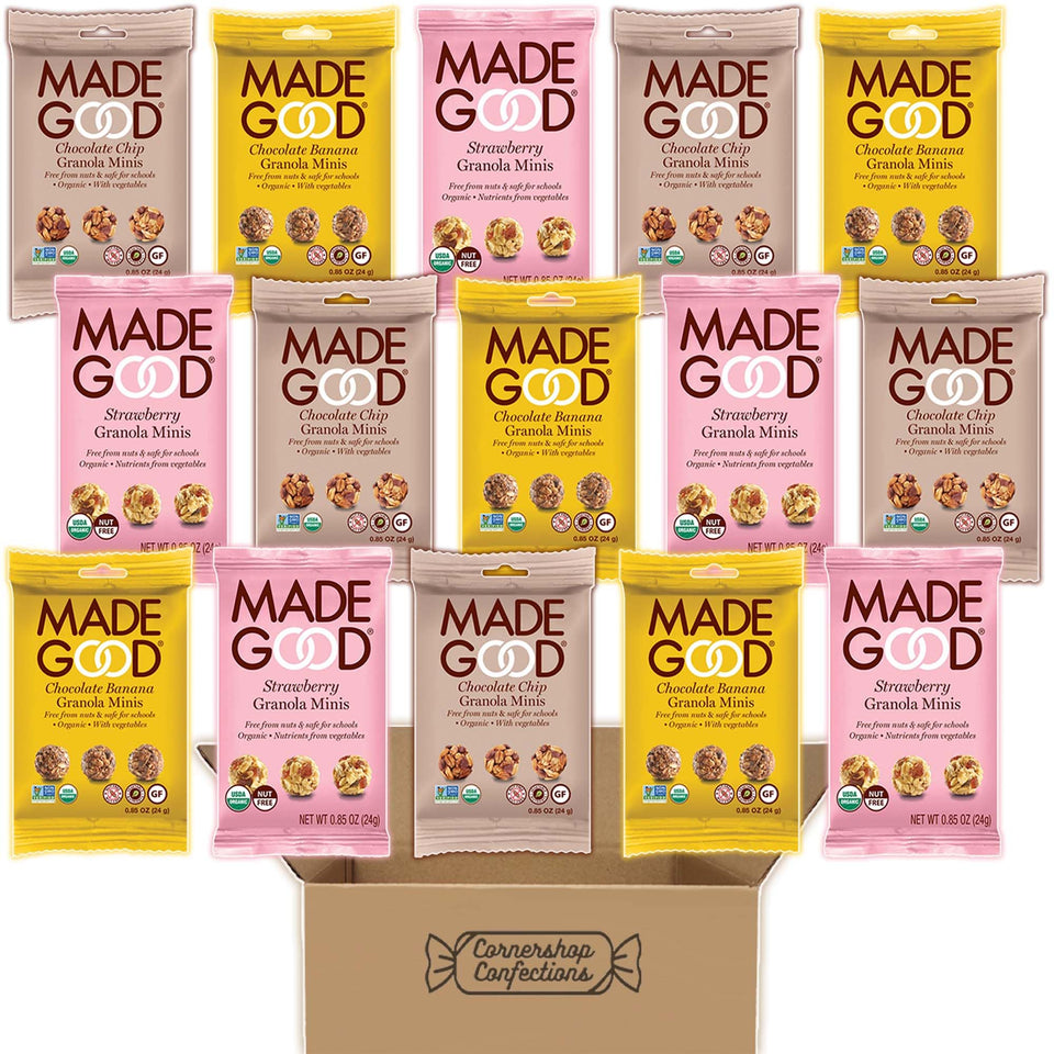 Cornershop Confections MadeGood Granola Minis Chocolate Banana box for on-the-go snacking