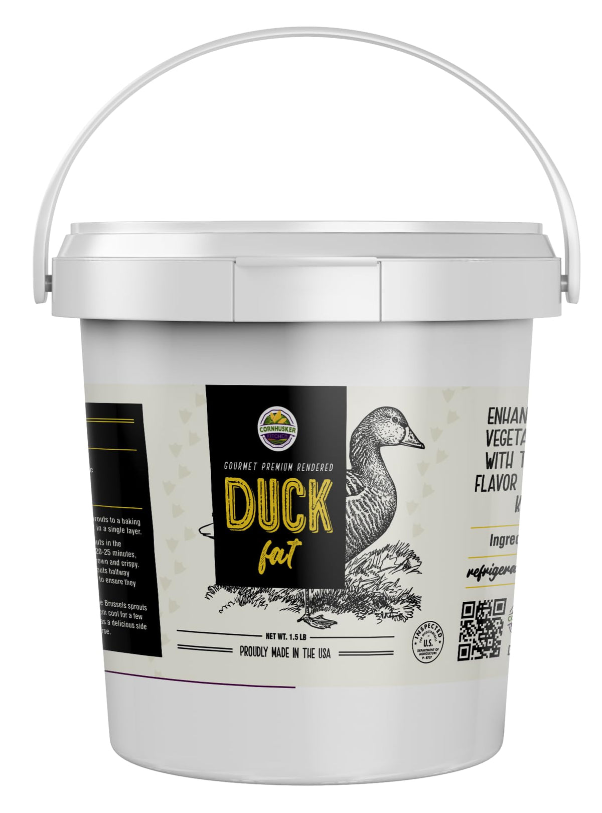 Cornhusker Kitchen duck fat tub for frying and roasting