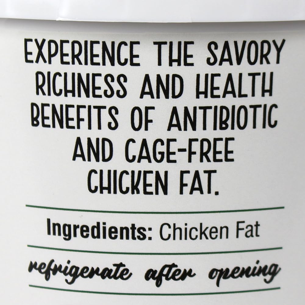 Cornhusker Kitchen pour-ready chicken fat with spoon for sauteing vegetables.
