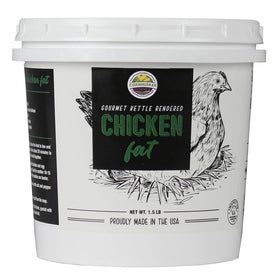 Cornhusker Kitchen Gourmet Rendered Chicken Fat top view for rich roasting.