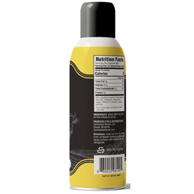 Cornhusker Kitchen Wagyu Tallow Spray sizzling food for air frying and crisp results.