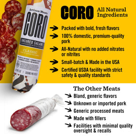 Coro salami gift-wrap packaging ready for gifting occasions.