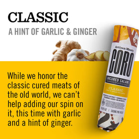 Coro salami stick ready-to-eat for easy picnics and lunches.