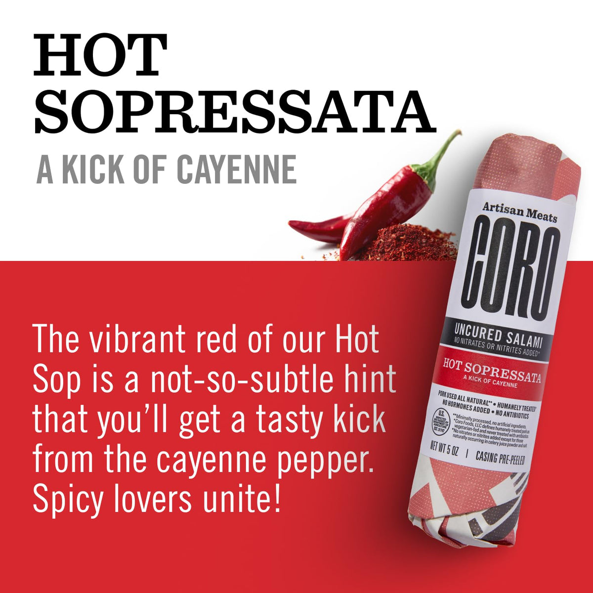 Coro soppressata slices on a charcuterie board for entertaining guests
