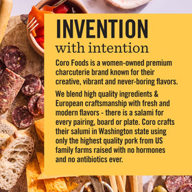 Coro Uncured Finocchiona ready-to-eat snack for quick bites