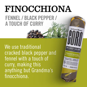 Coro Uncured Finocchiona gift pack presentation perfect for holidays