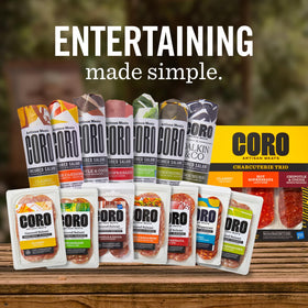 Coro uncured salami with red wine and cocoa flavor hints.