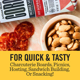 Coro uncured salami close-up with premium spices and paprika