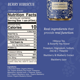 Corpse Reviver Berry Hibiscus pack back, flavor notes and ingredient highlights.