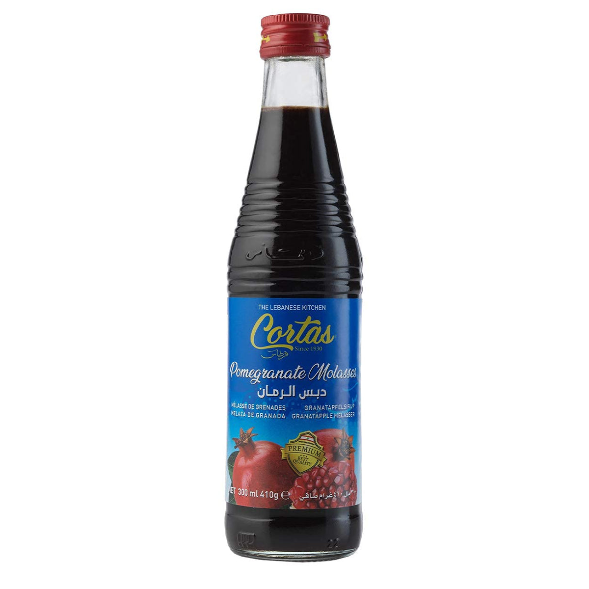 Cortas pomegranate molasses pour showing syrupy texture ideal for glazes