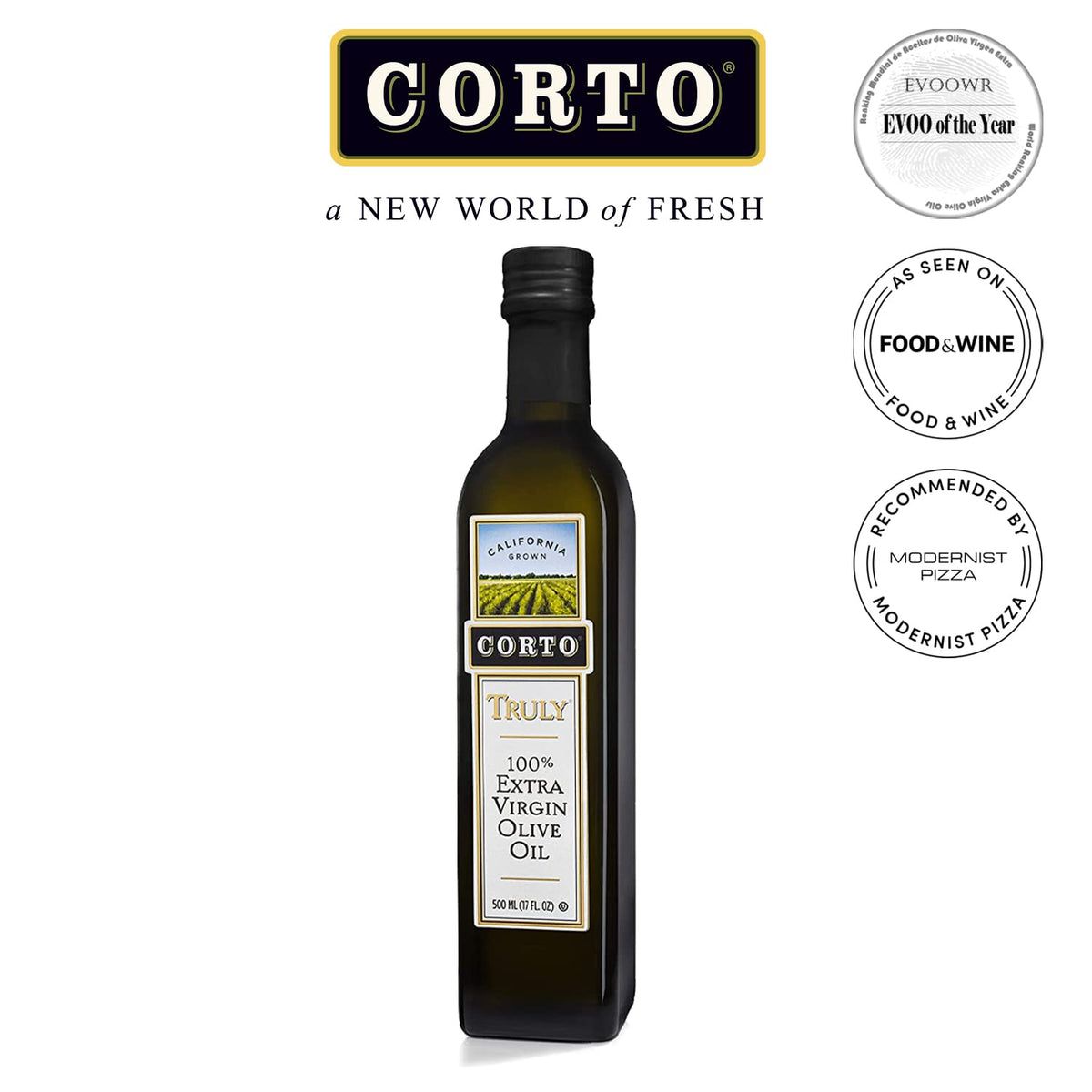 Close-up of delicate floral notes in CORTO TRULY olive oil for aromatic finishing.