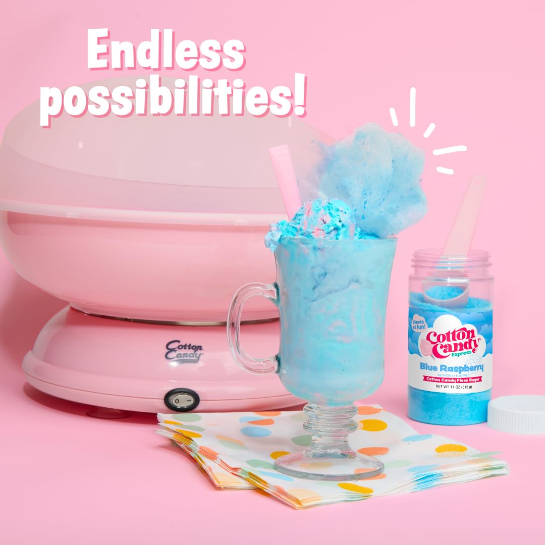 Cotton Candy Express 5-pack floss sugars ready for celebrations.