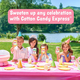 Cotton Candy Express carnival-style cone for nostalgic presentation