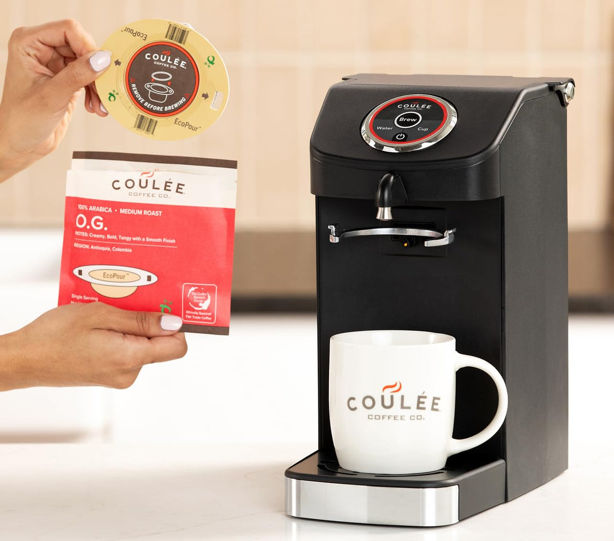 Ready-to-brew filters simplify hot-water pour-over at home or on the go.