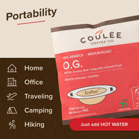 Coulée OG creamy, bold, tangy flavor profile in every cup.
