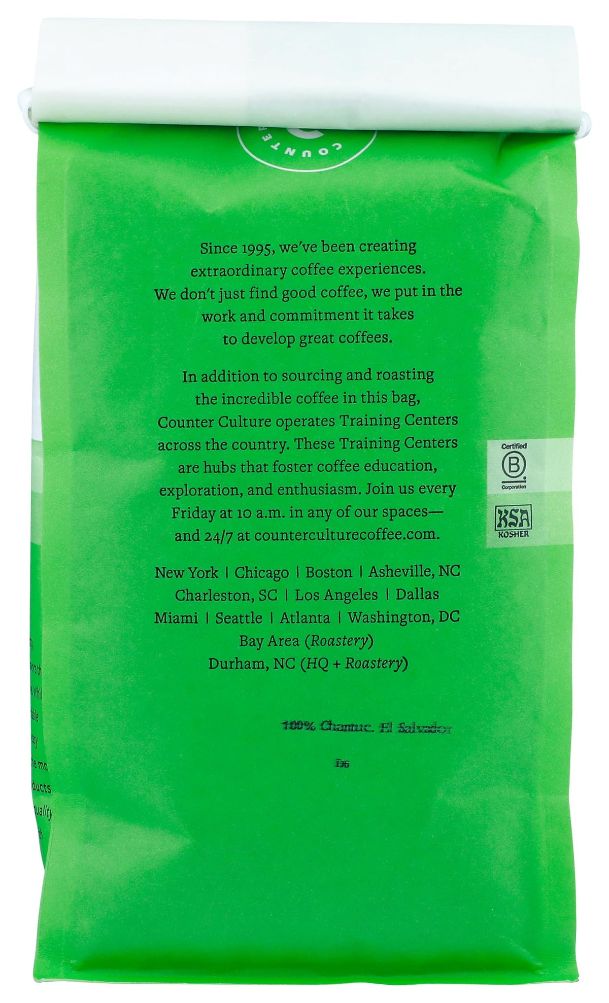 Counter Culture Big Trouble aroma close-up highlights caramel and nutty notes for an enjoyable brew.