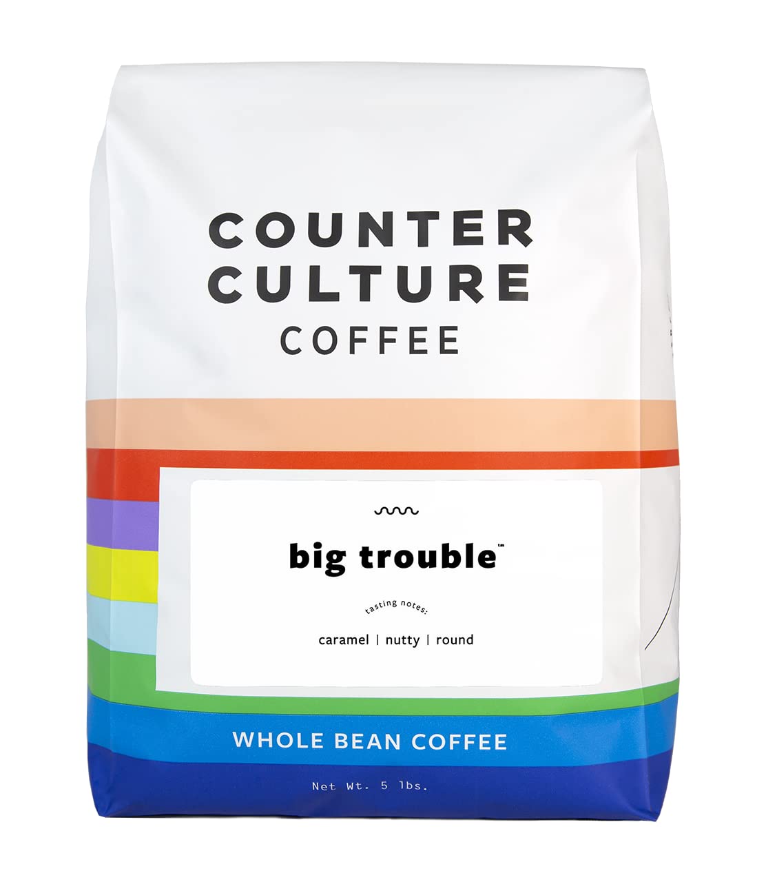 Counter Culture Coffee Big Trouble 5lb bag with rich aroma for everyday brewing.