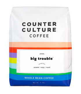 Counter Culture Coffee Big Trouble 5lb bag with rich aroma for everyday brewing.