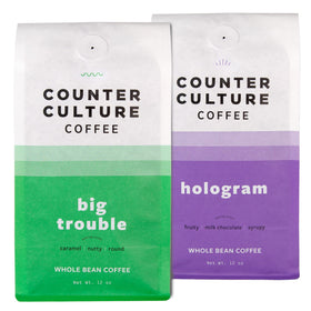 Counter Culture Coffee multi-pack with Big Trouble and Hologram bags for fresh mornings