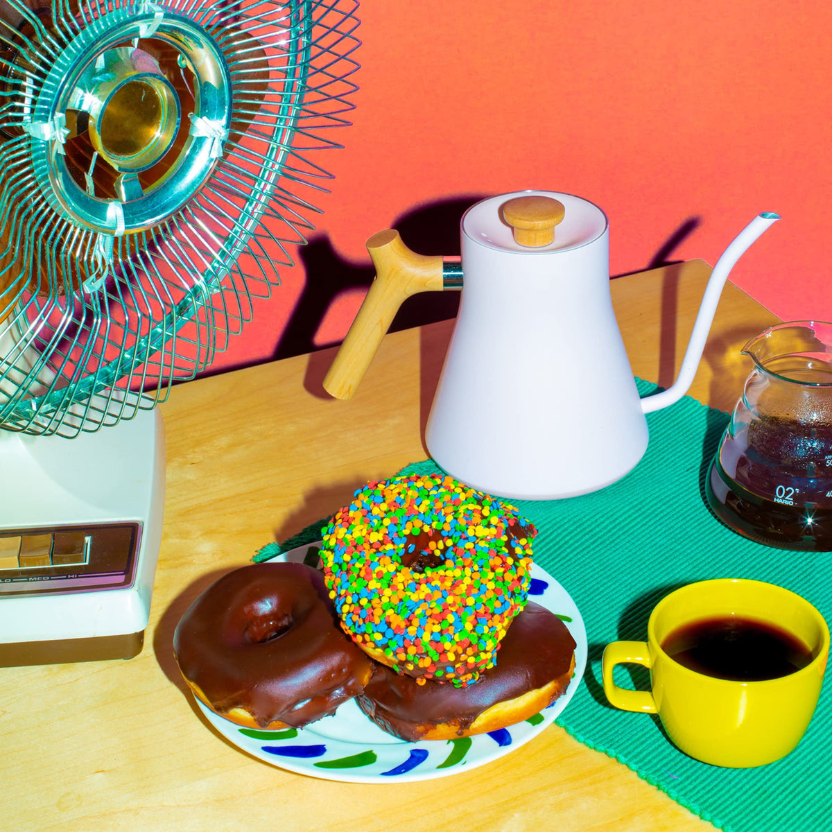 Counter Culture Coffee tasting flight setup invites discovery of both blends.