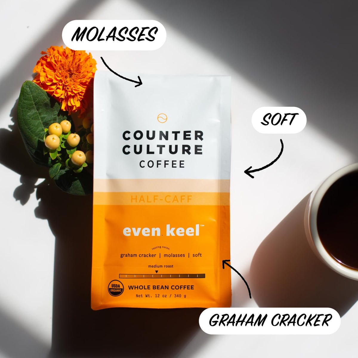 Counter Culture Coffee Even Keel delivers a fresh aroma in your kitchen.