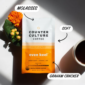 Counter Culture Coffee Even Keel delivers a fresh aroma in your kitchen.