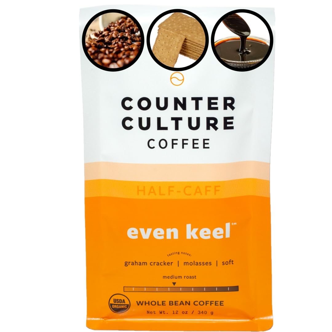 Counter Culture Coffee Even Keel whole-bean bag preserves peak freshness.
