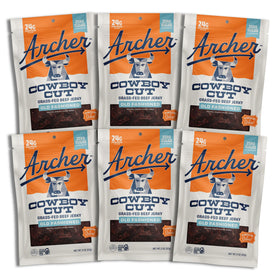 Country Archer Jerky Classic 6-pack 2oz bags for on-the-go paleo and gluten-free snacking