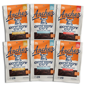 Country Archer Classic beef jerky 2oz pack, ideal for on-the-go protein.