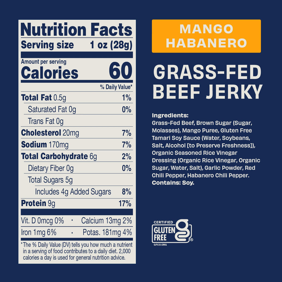 Country Archer grass-fed jerky pack image shows 16 oz bulk value for families.