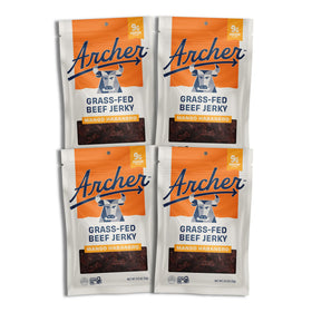 Country Archer Mango Habanero Beef Jerky pack front, protein-packed on-the-go snack.