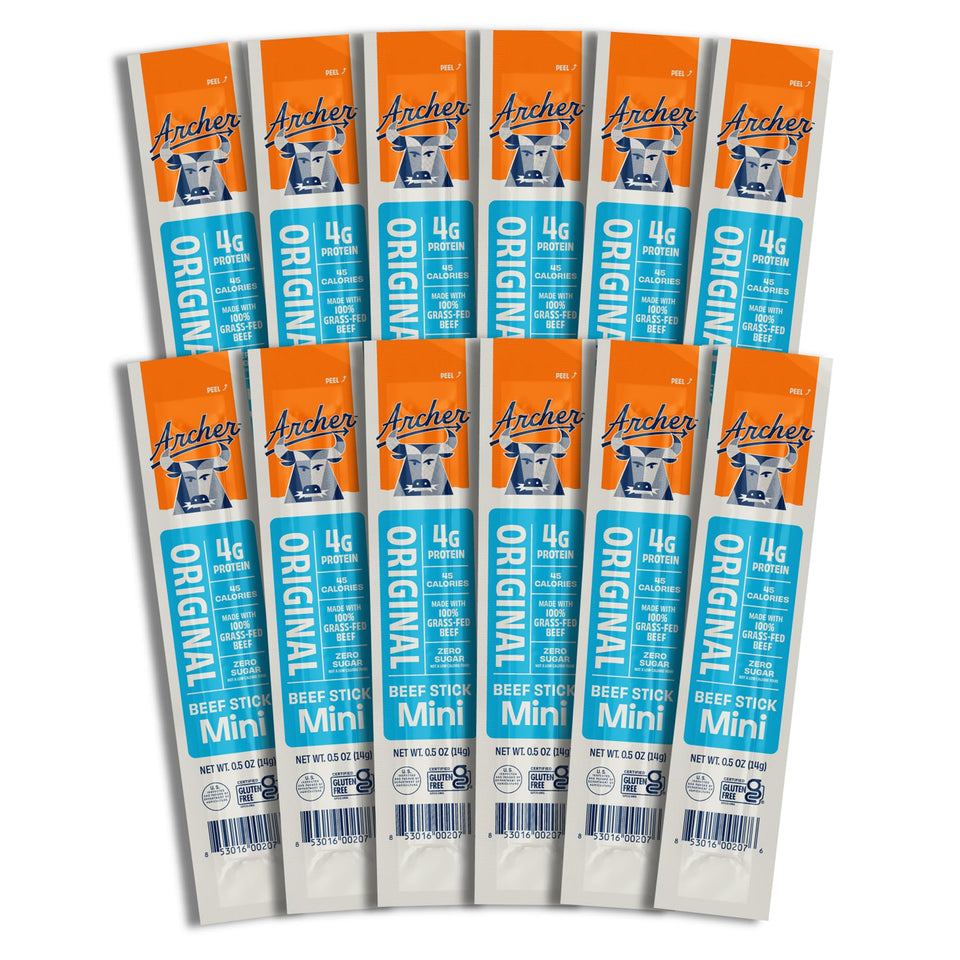 Country Archer mini beef jerky sticks pack front for on-the-go protein