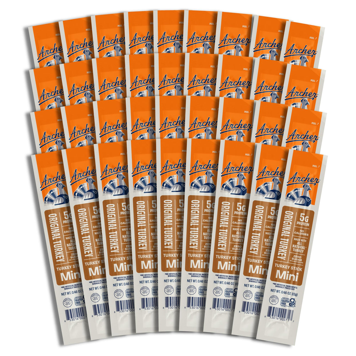 Country Archer mini turkey jerky sticks pack – convenient protein snack for on-the-go meals.