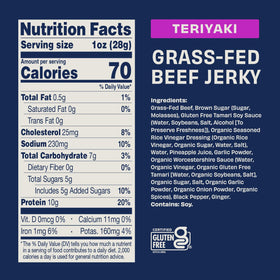 Country Archer Teriyaki jerky close up of slices highlighting natural ingredients and bold flavor