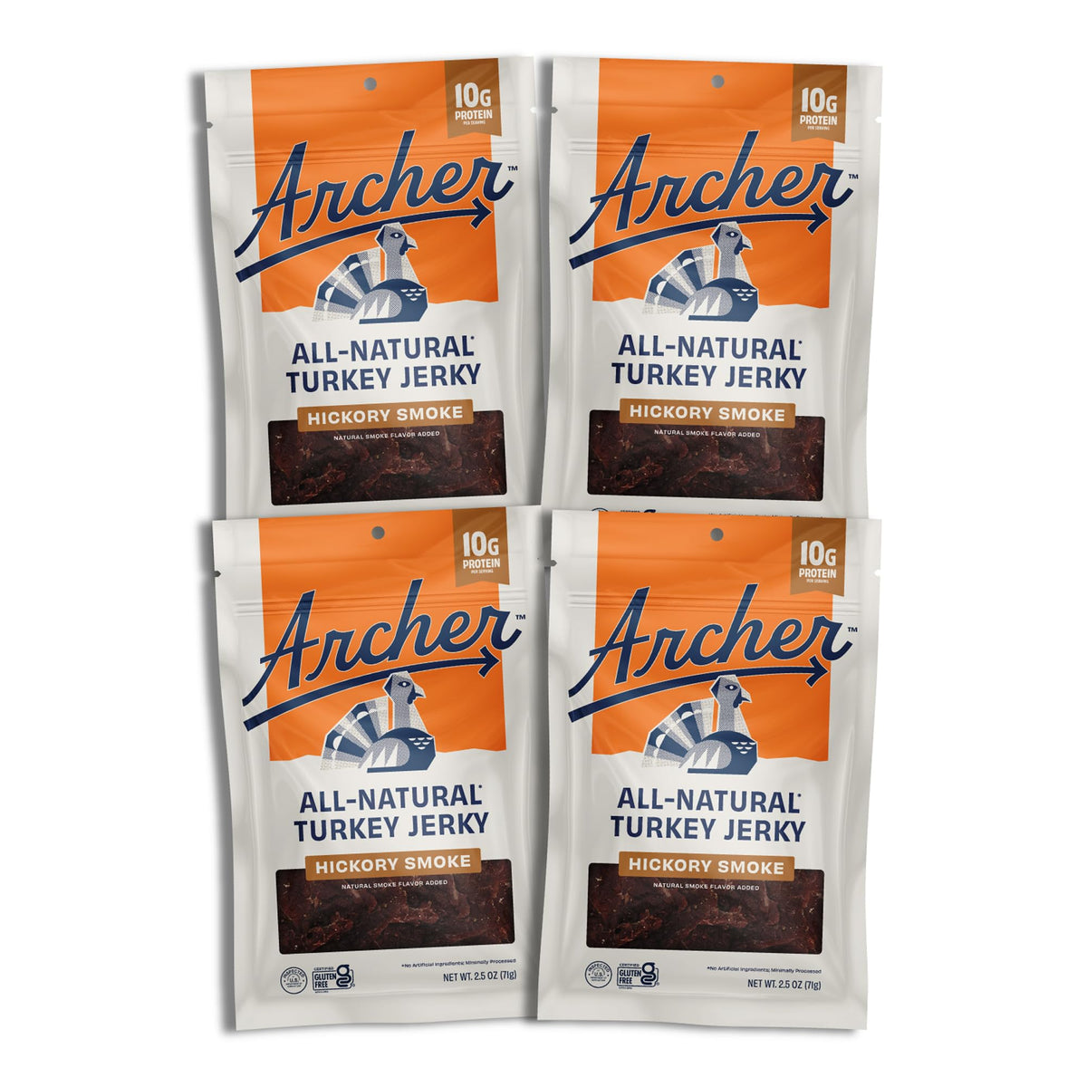 Country Archer Turkey Jerky 4-pack ready for on-the-go protein