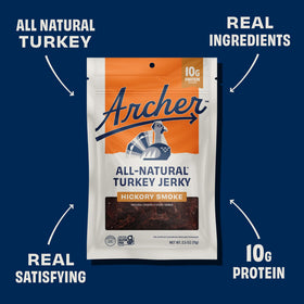 Country Archer Turkey Jerky meat slices show natural texture and smokiness