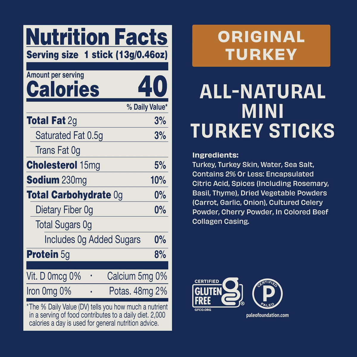 Country Archer turkey jerky stick close-up reveals lean texture and natural seasoning.