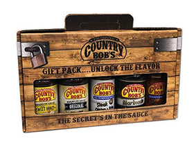 Country Bob's All Purpose Sauce bottle ready for grilling, dipping, and marinating.