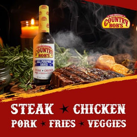 Grill-ready veggies with Country Bob's for a balanced tangy profile.