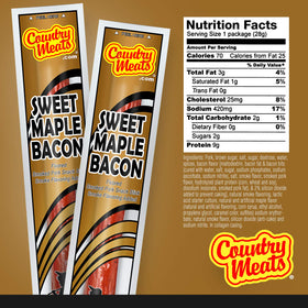 Country Meats meat sticks closeup shows lean texture for clean eating.