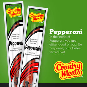 Country Meats pepperoni meat sticks slices ready to share or pair