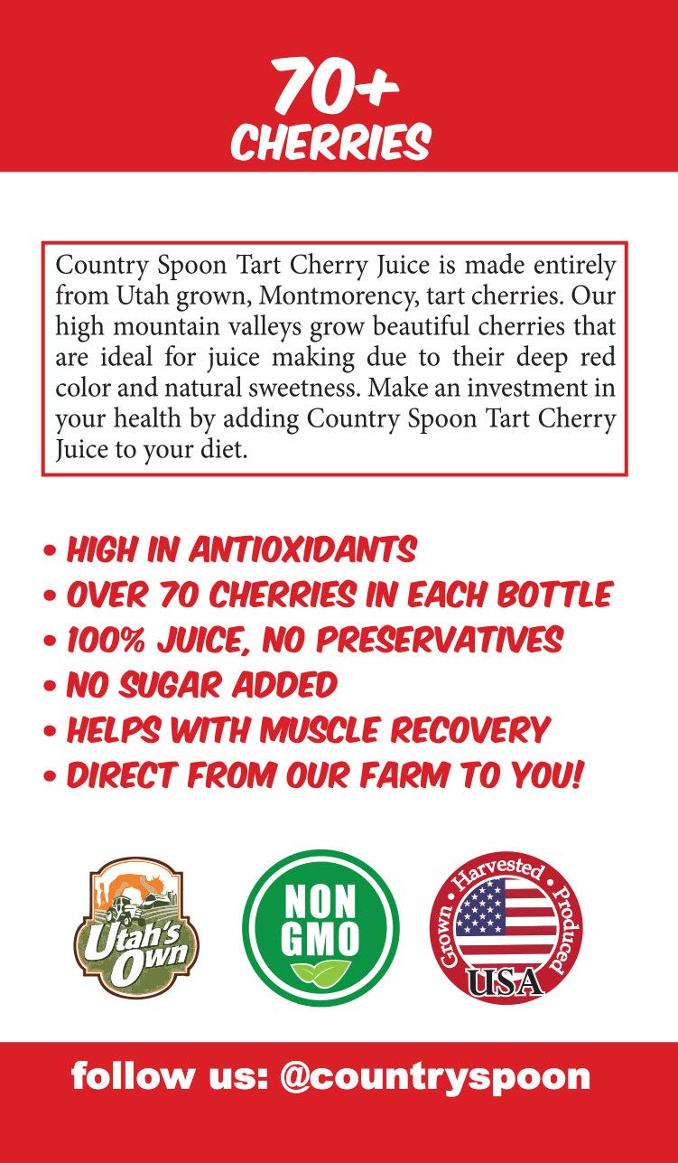 Country Spoon melatonin-rich juice contains naturally occurring melatonin for sleep-friendly routines.